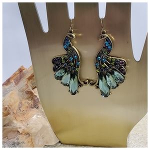 Colorful Peacock Drop FashionEarrings